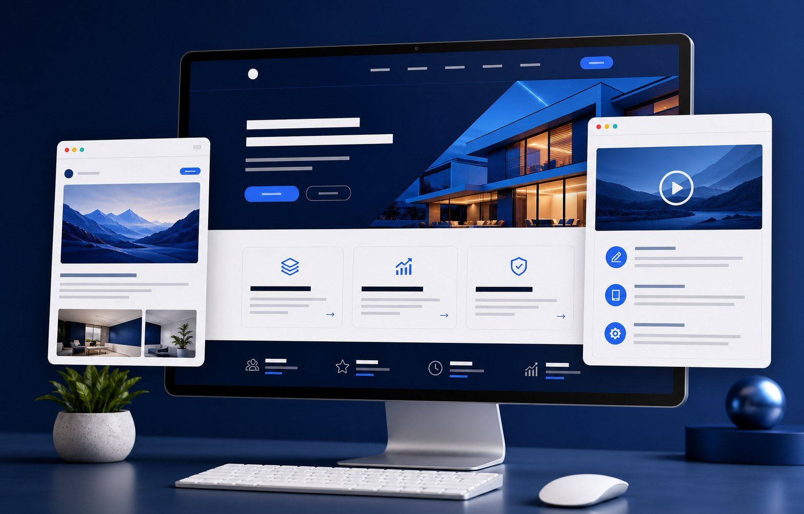 Professional Website visual example